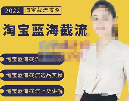 2022淘宝蓝海截流攻略，淘宝蓝海截流选品上货实操讲解网创库-网创项目资源站-副业项目-创业项目-搞钱项目网创库
