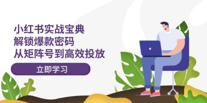 小红书实战宝典：解锁爆款密码，从矩阵号到高效投放网创库-网创项目资源站-副业项目-创业项目-搞钱项目网创库