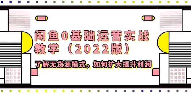 闲鱼0基础运营实战教学（2022版）了解无货源模式，如何扩大提升利润网创库-网创项目资源站-副业项目-创业项目-搞钱项目网创库