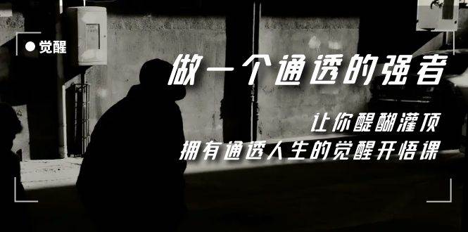 觉醒-做一个通透强者，让你醍醐灌顶，拥有通透人生，掌握强大的秘密网创库-网创项目资源站-副业项目-创业项目-搞钱项目网创库