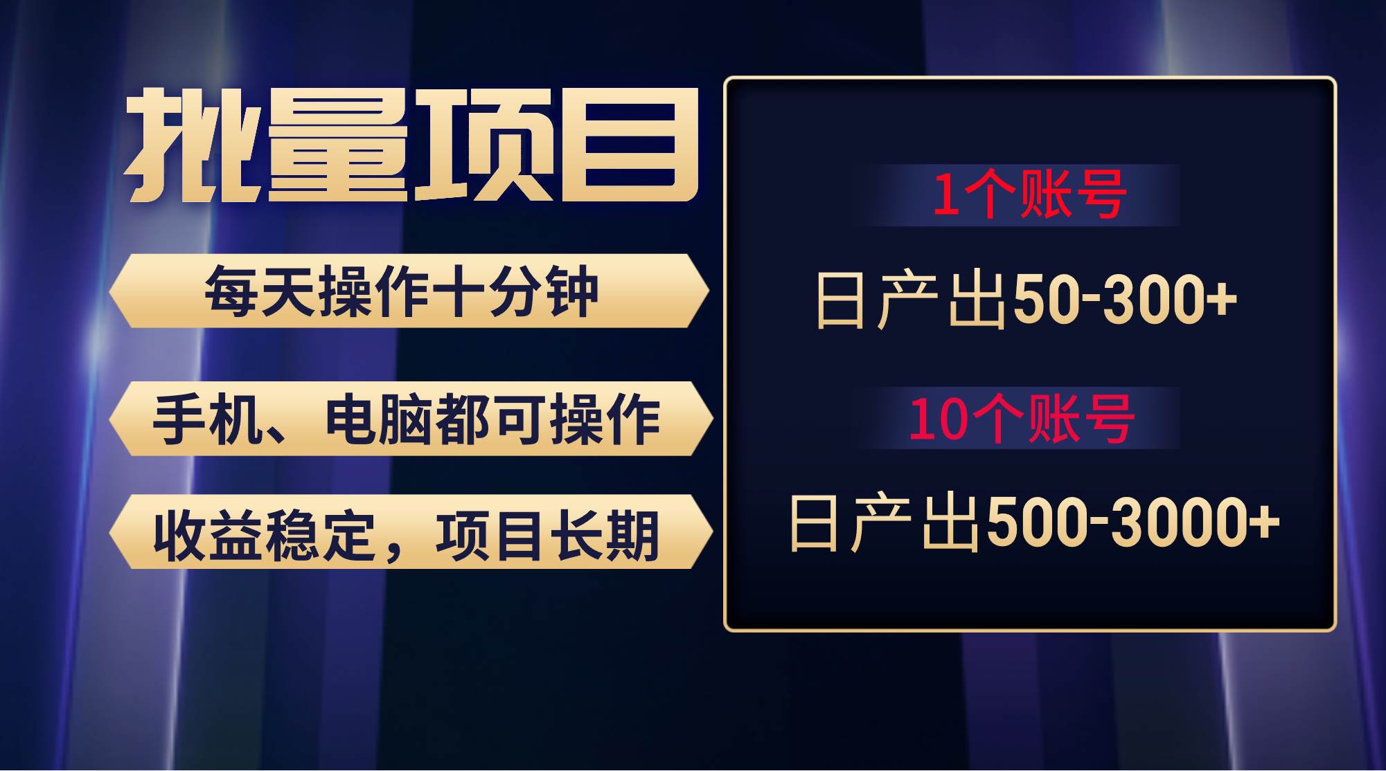 红利项目稳定月入过万，无脑操作好上手，轻松日入300+网创库-网创项目资源站-副业项目-创业项目-搞钱项目网创库
