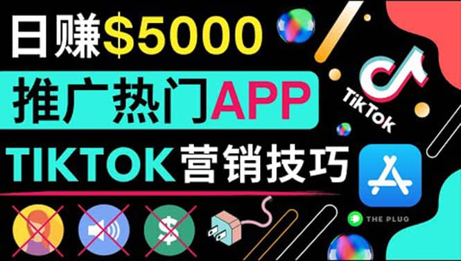 无需露脸，无需录音，无需投资，TIKTOK上传短视频，最高日入5000美元网创库-网创项目资源站-副业项目-创业项目-搞钱项目网创库