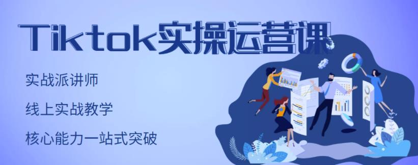 TikTok实操运营课，手把手账号实战，适合零基础Tiktok新人网创库-网创项目资源站-副业项目-创业项目-搞钱项目网创库