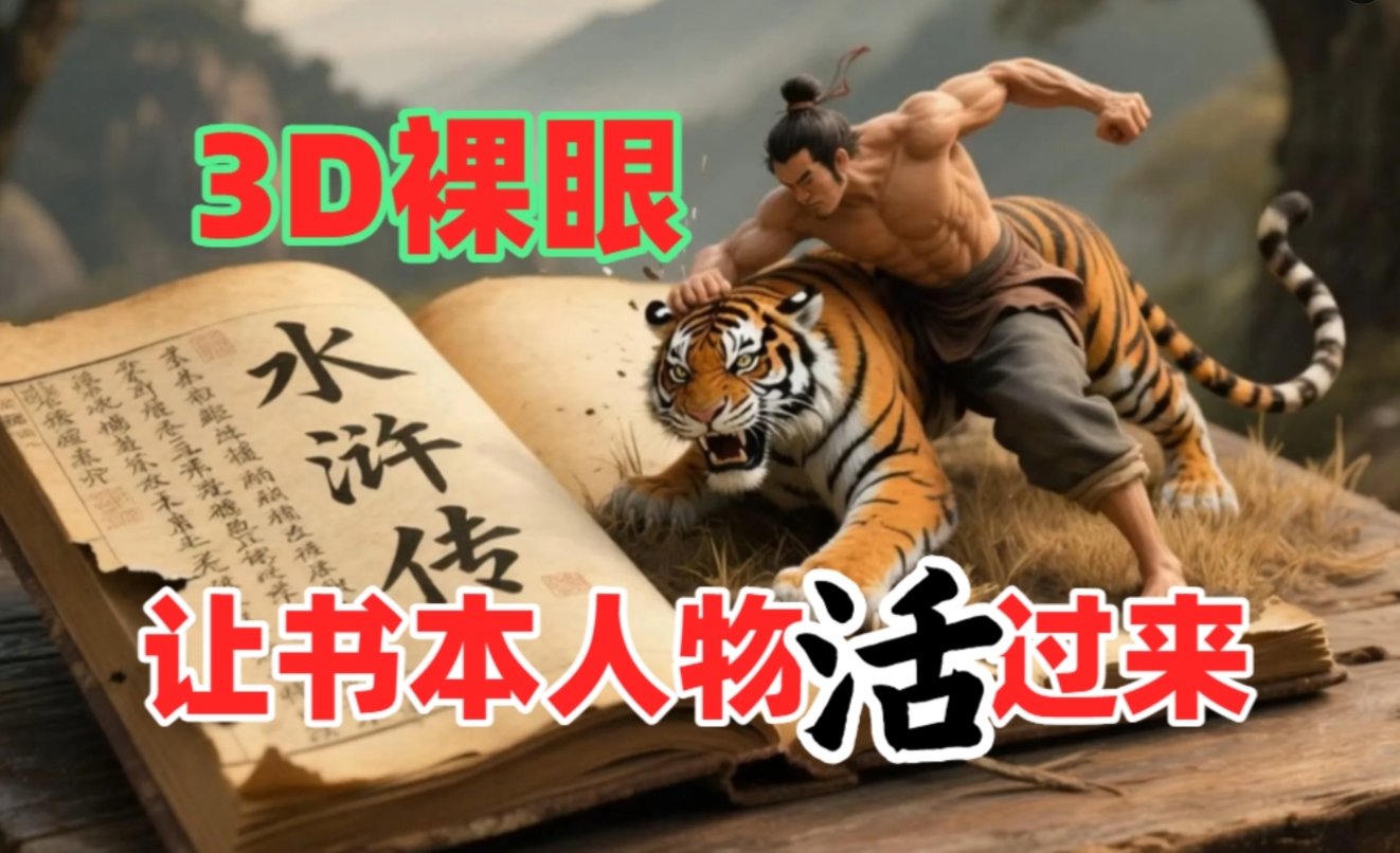书本人物裸眼3D视频，一条视频收益过千，保姆级教程网创库-网创项目资源站-副业项目-创业项目-搞钱项目网创库