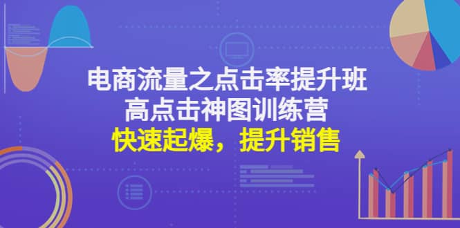 电商流量之点击率提升班+高点击神图训练营：快速起爆，提升销售网创库-网创项目资源站-副业项目-创业项目-搞钱项目网创库