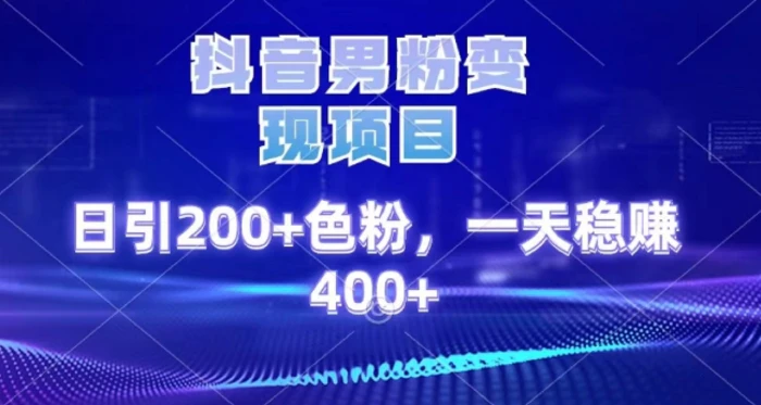 2025最新男粉项目 日引200 轻松月入2w+网创库-网创项目资源站-副业项目-创业项目-搞钱项目网创库