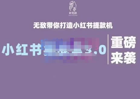 谢无敌·小红书实战营3.0，无敌带你打造小红书提款机 价值7999元网创库-网创项目资源站-副业项目-创业项目-搞钱项目网创库