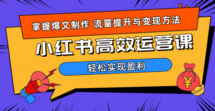 价值980小红书运营操作指南网创库-网创项目资源站-副业项目-创业项目-搞钱项目网创库