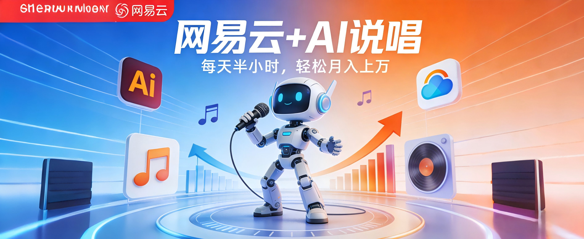 网易云+AI说唱，每天半小时，轻松月入上万网创库-网创项目资源站-副业项目-创业项目-搞钱项目网创库