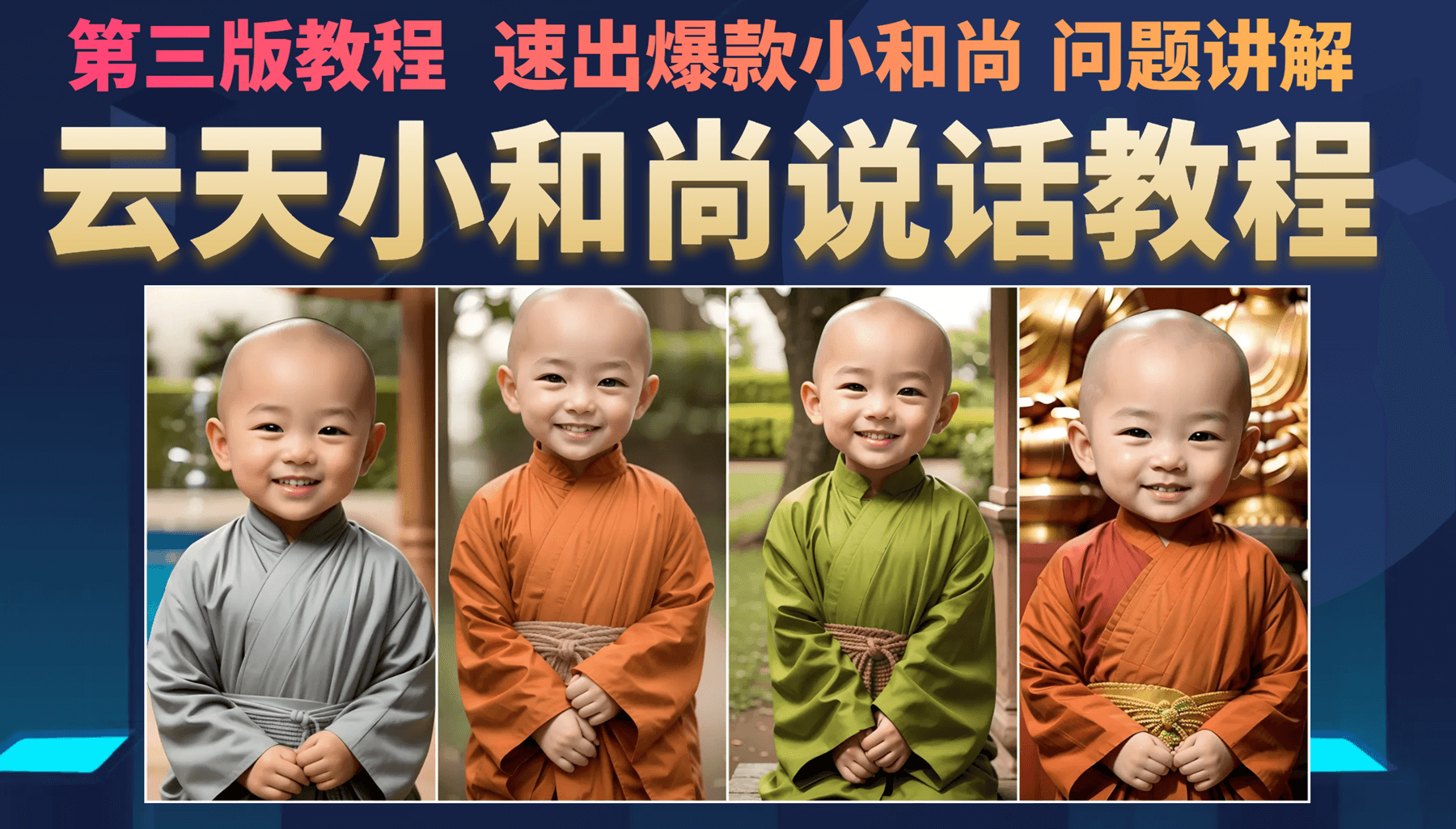 云天小和尚会说话，7天万粉（第3版教程）网创库-网创项目资源站-副业项目-创业项目-搞钱项目网创库