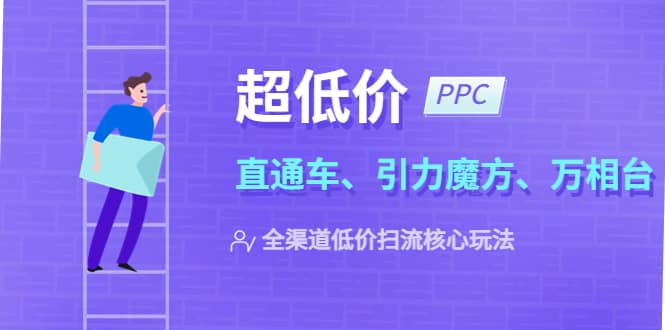 2023超低价·ppc—“直通车、引力魔方、万相台”全渠道·低价扫流核心玩法网创库-网创项目资源站-副业项目-创业项目-搞钱项目网创库