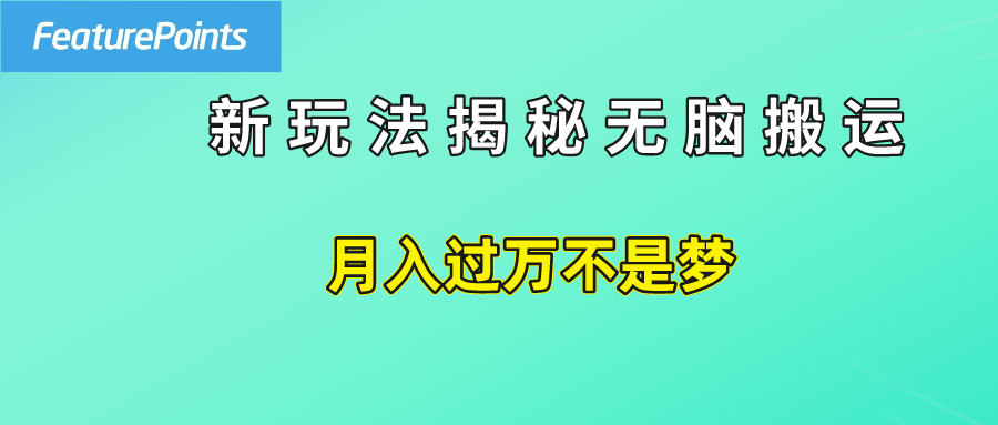 简单操作，每天50美元收入，搬运就是赚钱的秘诀！网创库-网创项目资源站-副业项目-创业项目-搞钱项目网创库