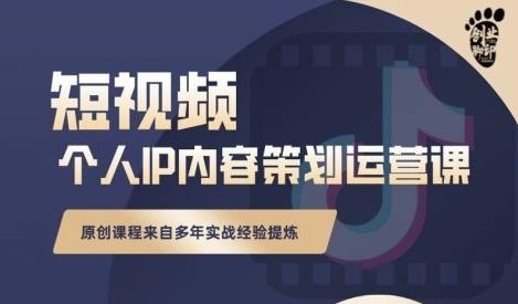 抖音短视频个人ip内容策划实操课，真正做到普通人也能实行落地网创库-网创项目资源站-副业项目-创业项目-搞钱项目网创库