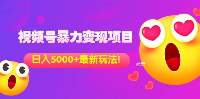 外面收费699的视频号暴力变现项目，日入5000+，简单易操作当天见效果网创库-网创项目资源站-副业项目-创业项目-搞钱项目网创库
