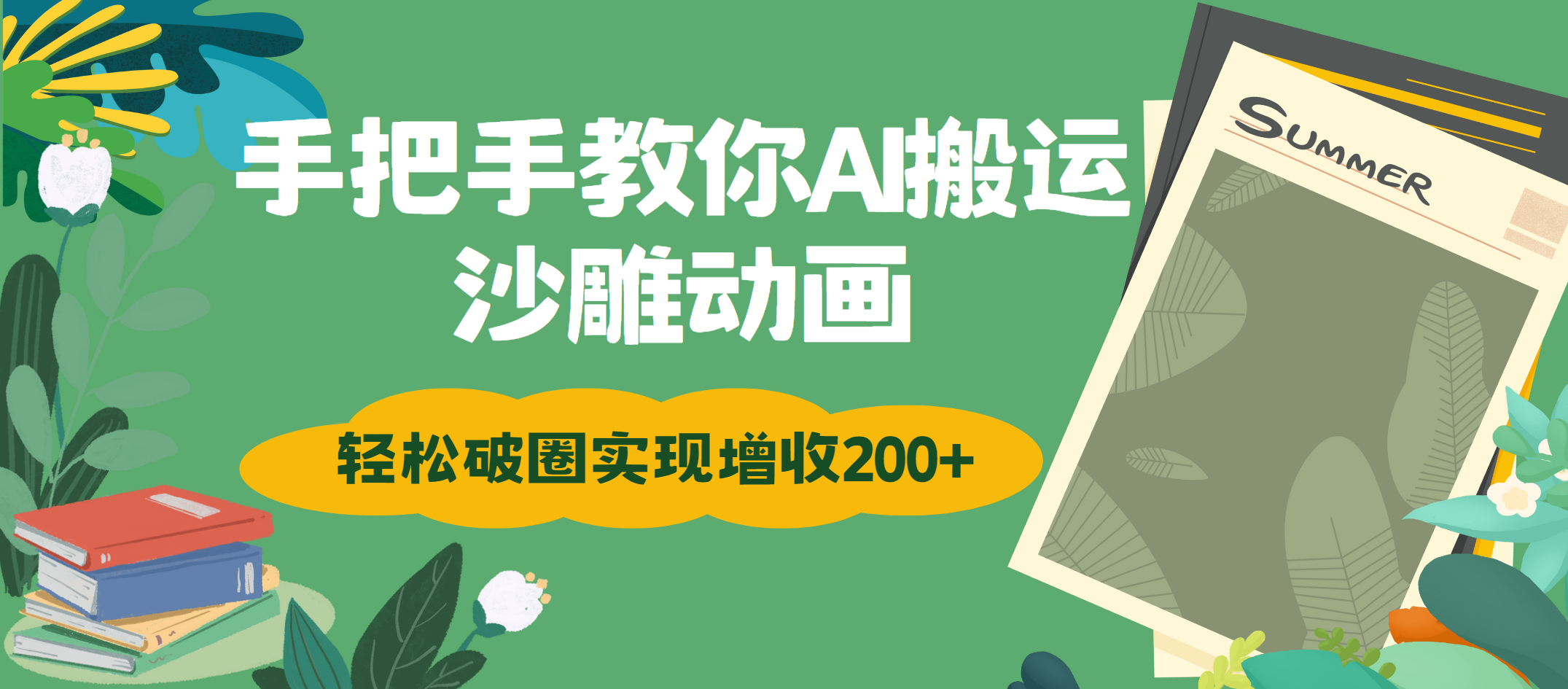 手把手教你用AI搬运沙雕动画轻松破圈实现增收200+网创库-网创项目资源站-副业项目-创业项目-搞钱项目网创库