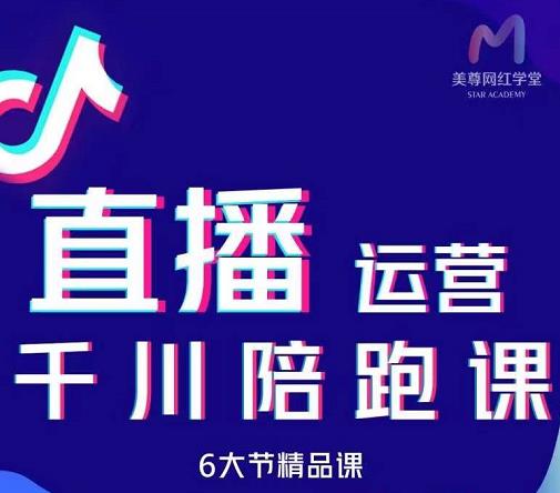 美尊-抖音直播运营千川系统课：直播​运营规划、起号、主播培养、千川投放等网创库-网创项目资源站-副业项目-创业项目-搞钱项目网创库