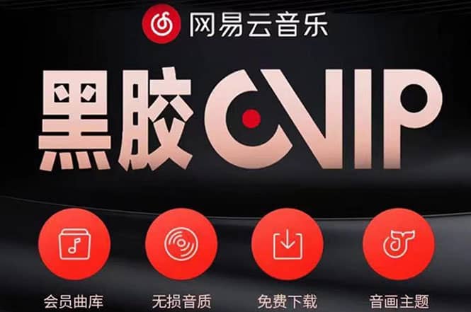 网易云撸黑胶年卡及变现方法，收益可无限放大网创库-网创项目资源站-副业项目-创业项目-搞钱项目网创库