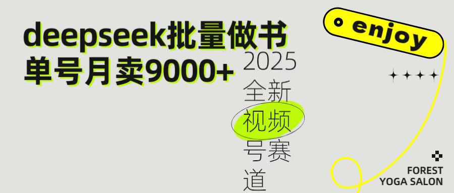 2025最新视频号项目 如何用Deepseek快速批量制作书单号 日入1000＋网创库-网创项目资源站-副业项目-创业项目-搞钱项目网创库