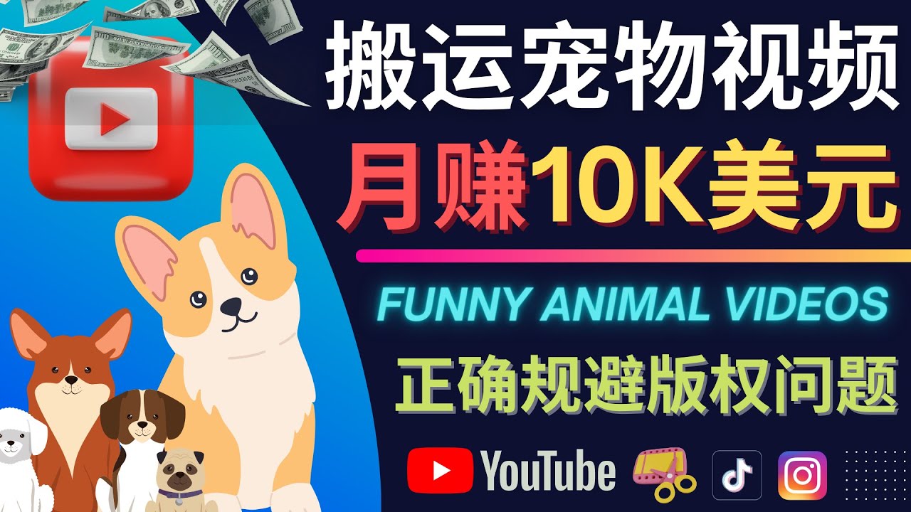 搬运TIKTOK视频到YouTube，并进行二次创作，月赚1万美元以上网创库-网创项目资源站-副业项目-创业项目-搞钱项目网创库