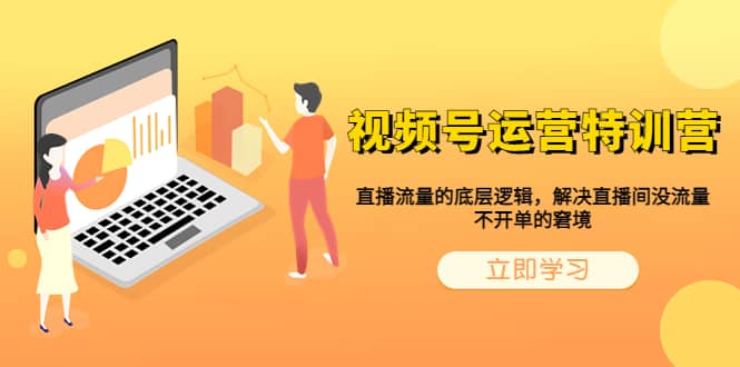 视频号运营特训营，直播流量的底层逻辑，解决直播间没流量，不开单的窘境网创库-网创项目资源站-副业项目-创业项目-搞钱项目网创库
