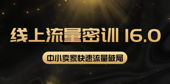 2022秋秋线上流量密训16.0：包含 暴力引流10W+中小卖家流量破局技巧 等等！网创库-网创项目资源站-副业项目-创业项目-搞钱项目网创库