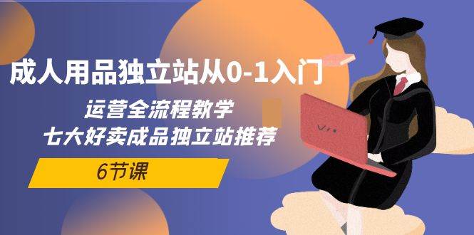 成人用品独立站从0-1入门，运营全流程教学，七大好卖成品独立站推荐-6节课网创库-网创项目资源站-副业项目-创业项目-搞钱项目网创库