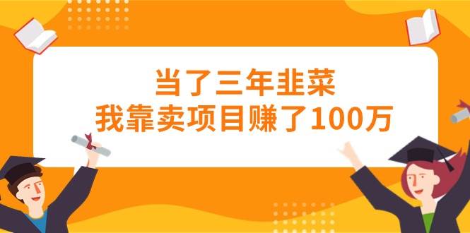 当了三年韭菜我靠卖项目赚了100万网创库-网创项目资源站-副业项目-创业项目-搞钱项目网创库