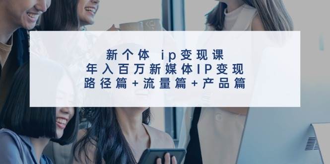 新个体 ip变现课，年入百万新媒体IP变现，路径篇+流量篇+产品篇网创库-网创项目资源站-副业项目-创业项目-搞钱项目网创库