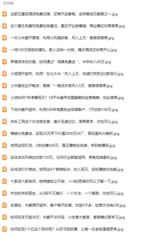真实有效391套商业模式，年入几十到几百万案例解析（电子书+视频+图文）网创库-网创项目资源站-副业项目-创业项目-搞钱项目网创库