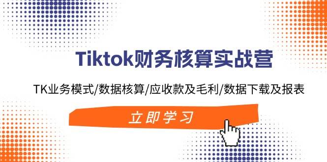 Tiktok财务核算实战营：TK业务模式/数据核算/应收款及毛利/数据下载及报表网创库-网创项目资源站-副业项目-创业项目-搞钱项目网创库