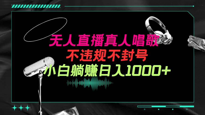 抖音24小时无人直播音乐，不违规，不封号纯撸音浪，小白实操当天日入1000+网创库-网创项目资源站-副业项目-创业项目-搞钱项目网创库