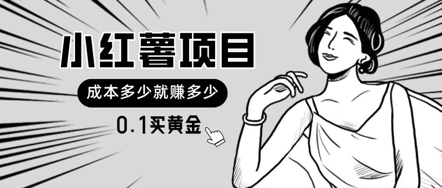 小红薯暴力项目，0.1买黄金。操作简单，日入无上限，可无限扩大。网创库-网创项目资源站-副业项目-创业项目-搞钱项目网创库