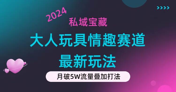 私域宝藏：大人玩具情趣赛道合规新玩法，零投入，私域超高流量成单率高网创库-网创项目资源站-副业项目-创业项目-搞钱项目网创库