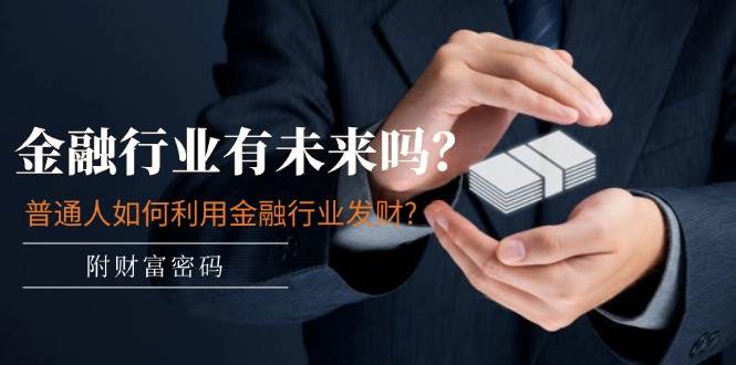 某付费文章：金融行业有未来吗？普通人如何利用金融行业发财?(附财富密码)网创库-网创项目资源站-副业项目-创业项目-搞钱项目网创库
