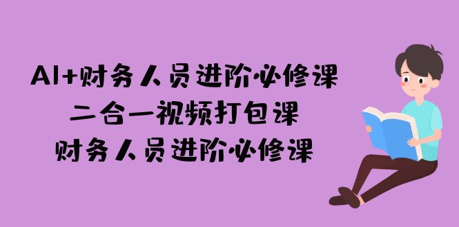 AI + 财务人员进阶必修课二合一视频打包课，财务人员进阶必修课网创库-网创项目资源站-副业项目-创业项目-搞钱项目网创库