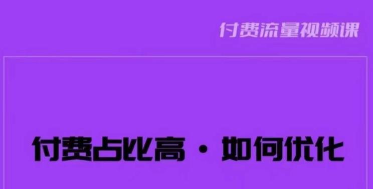 波波-付费占比高，如何优化？只讲方法，不说废话，高效解决问题！网创库-网创项目资源站-副业项目-创业项目-搞钱项目网创库