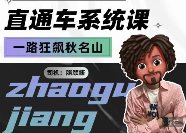 照顾酱·直通车系统课，从0到1搭建你的付费推广思维，讲基础，讲思路，讲方法，也讲实操网创库-网创项目资源站-副业项目-创业项目-搞钱项目网创库
