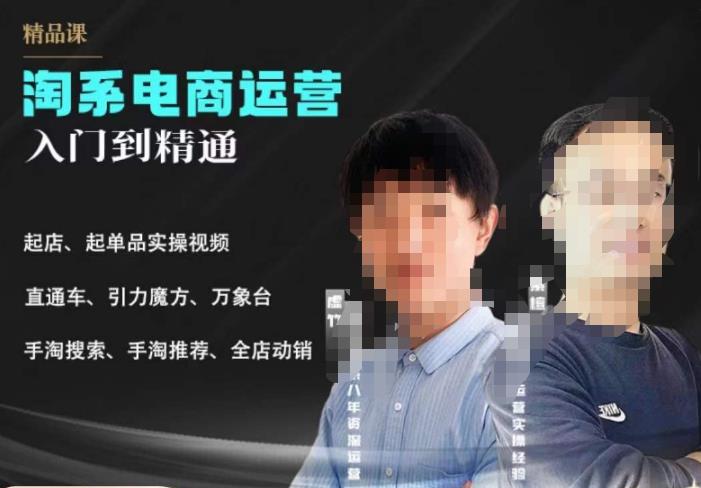2023手淘搜索实操课+体系化课程，​起店起单品实操视频课程网创库-网创项目资源站-副业项目-创业项目-搞钱项目网创库