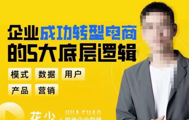 企业成功转型电商的5大底层逻辑,从模式、数据、用户、产品、营销5大板块,助你高效转型电商赛道网创库-网创项目资源站-副业项目-创业项目-搞钱项目网创库