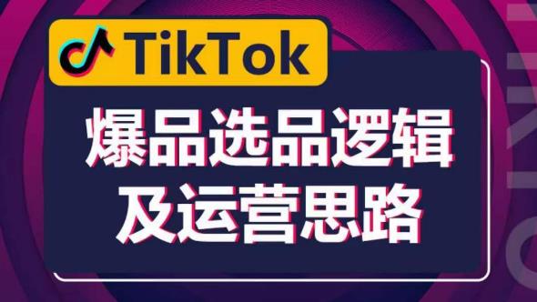 TikTok爆品选品逻辑及运营思路:解决网络环境快速入门TikTok网创库-网创项目资源站-副业项目-创业项目-搞钱项目网创库