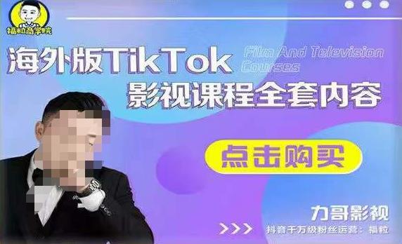 海外TikTok影视课程全套，从搭建渠道，到如何正确使用账号，到未来的变现渠道等网创库-网创项目资源站-副业项目-创业项目-搞钱项目网创库