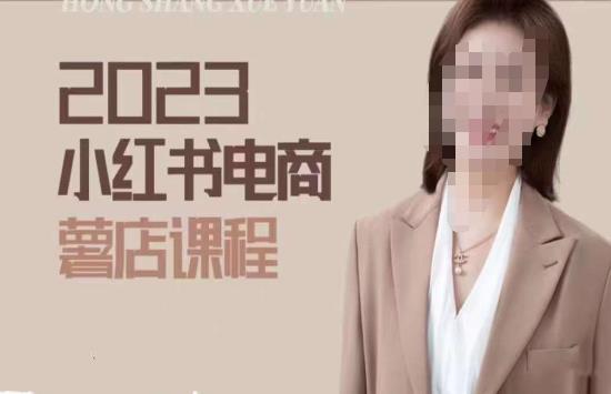 2023小红书电商课,新手小白从0~1玩转小红书薯店电商网创库-网创项目资源站-副业项目-创业项目-搞钱项目网创库