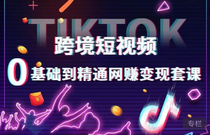 跨境短视频TIKTOK 0基础到精通网赚变现套课，跨境短视频独立站带货变现技巧网创库-网创项目资源站-副业项目-创业项目-搞钱项目网创库