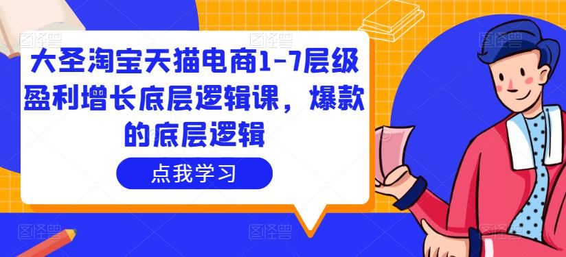大圣淘宝天猫电商1-7层级盈利增长底层逻辑课，爆款的底层逻辑网创库-网创项目资源站-副业项目-创业项目-搞钱项目网创库