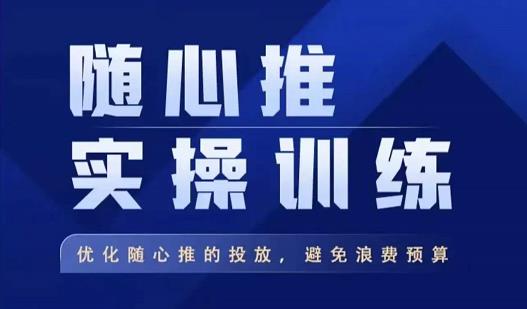 飞哥·随心推实操训练，优化随心推投放，避免浪费预算网创库-网创项目资源站-副业项目-创业项目-搞钱项目网创库