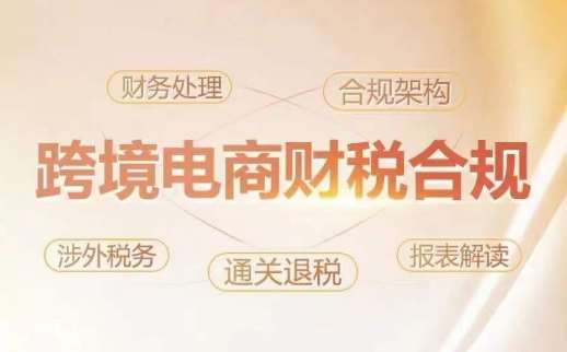 跨境老板财税合规特训营,规避财税风险、提升企业利润网创库-网创项目资源站-副业项目-创业项目-搞钱项目网创库
