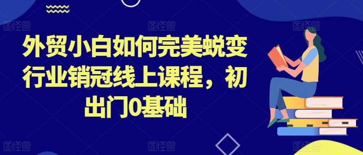 外贸小白如何完美蜕变行业销冠线上课程，初出门0基础网创库-网创项目资源站-副业项目-创业项目-搞钱项目网创库