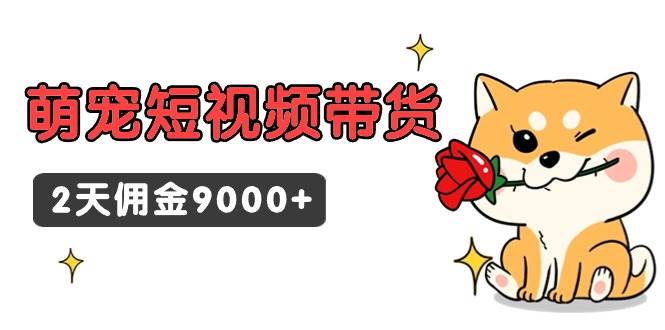 （9273期）东哲日记·萌宠短视频带货，2天佣金9000+网创库-网创项目资源站-副业项目-创业项目-搞钱项目网创库