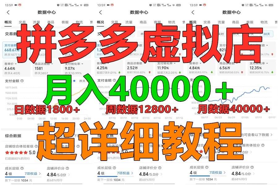 拼多多虚拟电商训练营月入40000+，全网最详细，你做你也行，暴利稳定长久网创库-网创项目资源站-副业项目-创业项目-搞钱项目网创库