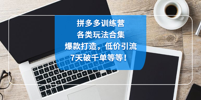 （4693期）拼多多训练营：各玩法合集，爆款打造，低价引流，7天破千单等等！网创吧-网创项目资源站-副业项目-创业项目-搞钱项目网创吧